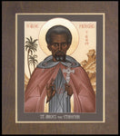 Wood Plaque Premium - St. Moses the Ethiopian by R. Lentz