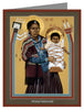 Navaho Madonna - Note Card by Br. Robert Lentz, OFM - Trinity Stores