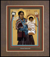 Wood Plaque Premium - Navaho Madonna by R. Lentz