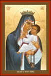 Wood Plaque - Our Lady of Mt. Carmel by R. Lentz