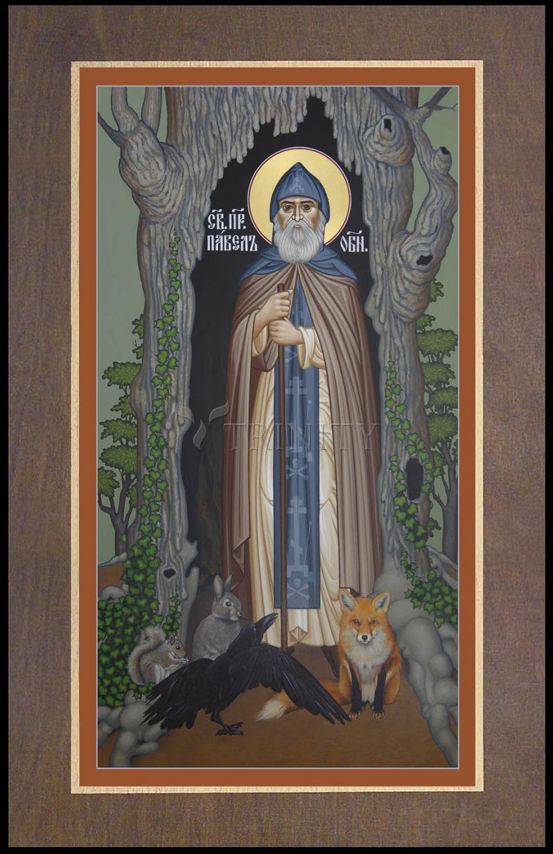 St. Paul of Obnora - Wood Plaque Premium