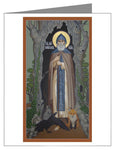 Custom Text Note Card - St. Paul of Obnora by R. Lentz