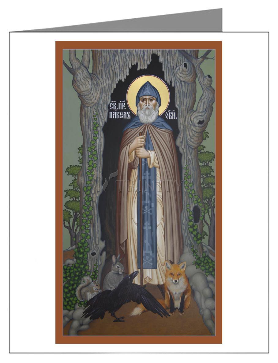 St. Paul of Obnora - Note Card