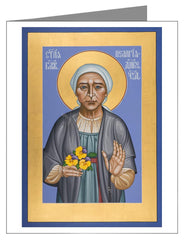 Custom Text Note Card - St. Pelagia of Diveyevo by R. Lentz