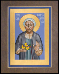 Wood Plaque Premium - St. Pelagia of Diveyevo by R. Lentz