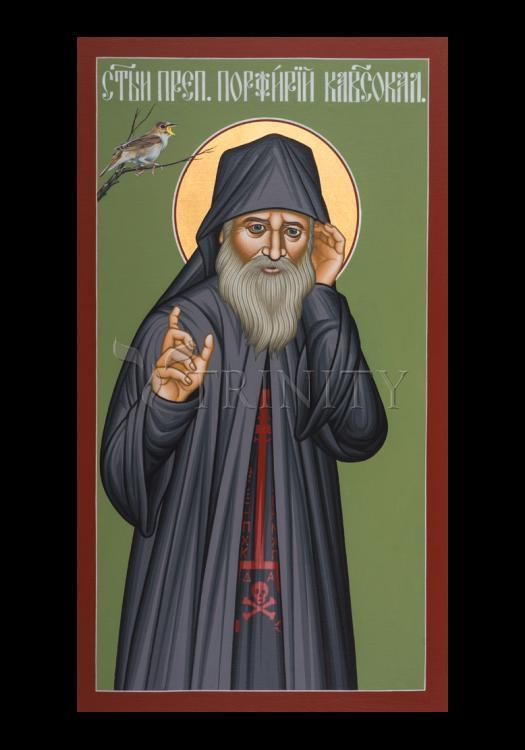 St. Porphyrios of Kavsokalyvia - Holy Card by Br. Robert Lentz, OFM - Trinity Stores