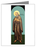 Custom Text Note Card - St. Pio of Pietrelcina by R. Lentz