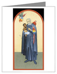 Custom Text Note Card - St. Peter Claver by R. Lentz