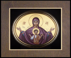 Wood Plaque Premium - Queen of Heaven by R. Lentz