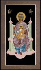 Wood Plaque Premium - Queen of Heaven by R. Lentz