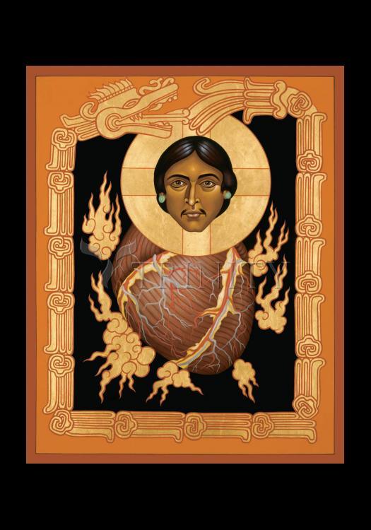 Quetzalcoatl Christ - Holy Card