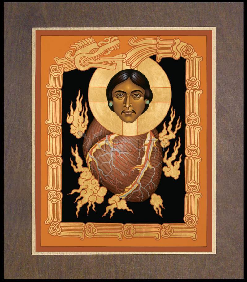 Quetzalcoatl Christ - Wood Plaque Premium by Br. Robert Lentz, OFM - Trinity Stores