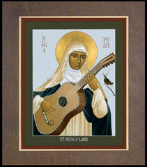 Wood Plaque Premium - St. Rose of Lima by R. Lentz