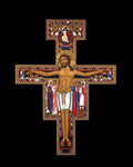 Wood Plaque - San Damiano Crucifix by R. Lentz