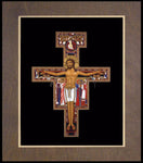 Wood Plaque Premium - San Damiano Crucifix by R. Lentz