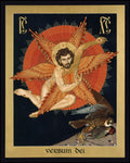 Wood Plaque - Seraphic Christ by R. Lentz