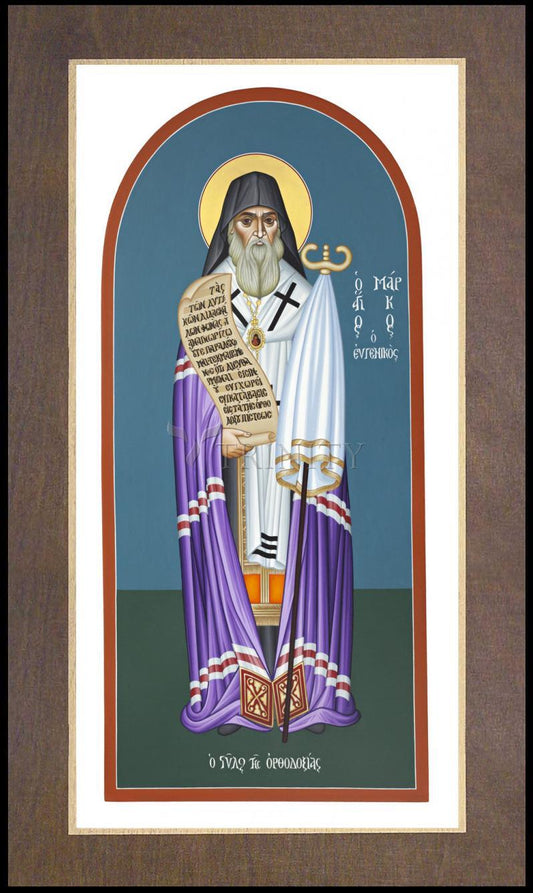 St. Mark of Ephesus - Wood Plaque Premium