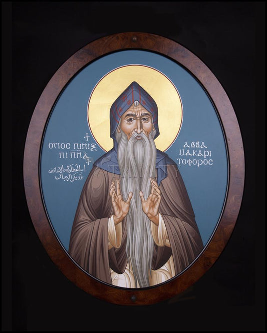 St. Macarius the Great - Wood Plaque