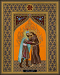 Wood Plaque - St. Francis and the Sultan by R. Lentz