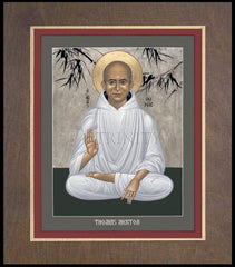 Wood Plaque Premium - Thomas Merton by R. Lentz