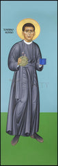 Wood Plaque - St. Toribio Romo by R. Lentz