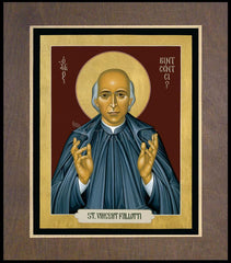 Wood Plaque Premium - St. Vincent Pallotti by R. Lentz