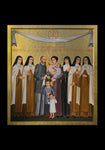 Holy Card - Sts. Louis and Zélie Martin with St. Thérèse of Lisieux and Siblings by P. Orlando